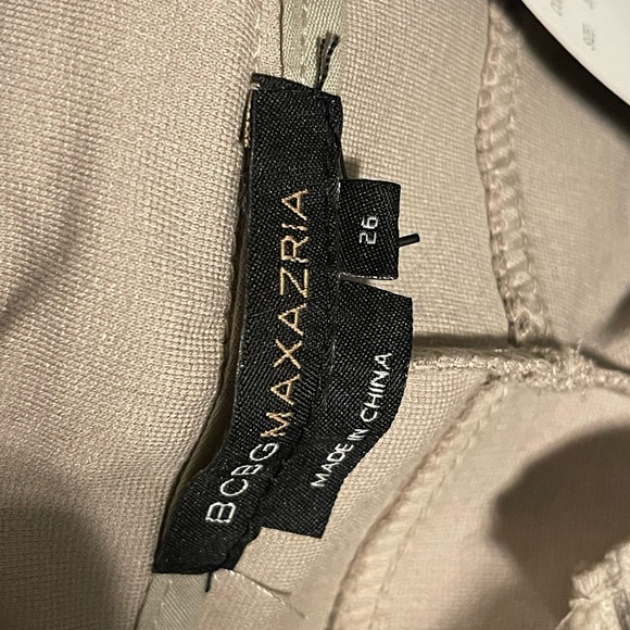 BCBG Riding Pants.  Tan with dark brown patches. Waist size 26. - Picture 4 of 16